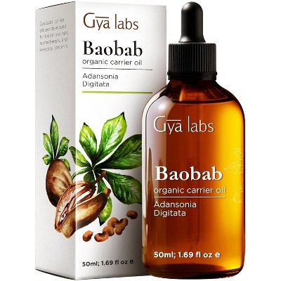 Gya Labs Organic Baobab Oil for Hair, Skin & Face - Baobab Seed Carrier Oil - Comforting & Nourishing (1.69 Fl Oz)