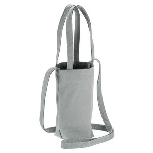 Unique Bargains Canvas Camping Fishing Wide-Open Water Bottle Holder with Strap - 1 of 4