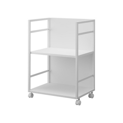 Yamazaki Home - Two-Tier Hideaway Storage Cart (24" H) - Steel