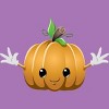 Girl's Design By Humans Halloween Pumpkin Monster 6 By LironPeer T-Shirt - 2 of 3
