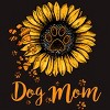 Men's Design By Humans Mother's Day Dog Mom Sunflower Paw By dodorindesign T-Shirt - 2 of 2