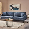 Malverne Contemporary 3 Seater Fabric Sofa with Accent Pillows Charcoal/Dark Brown - Christopher Knight Home: Upholstered, Rubberwood Legs - 2 of 4