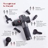 SM Percussion Massage Gun Deep Tissue for Athletes | Cordless Handheld 30-Speed Percussive Muscle Massage Therapy + 10 Heads, LCD Screen & Carry Case - 3 of 4
