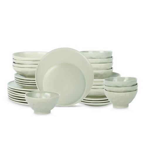 Stone by Mercer Project Shosai Stoneware Dinnerware Set - Grey - 16 Piece