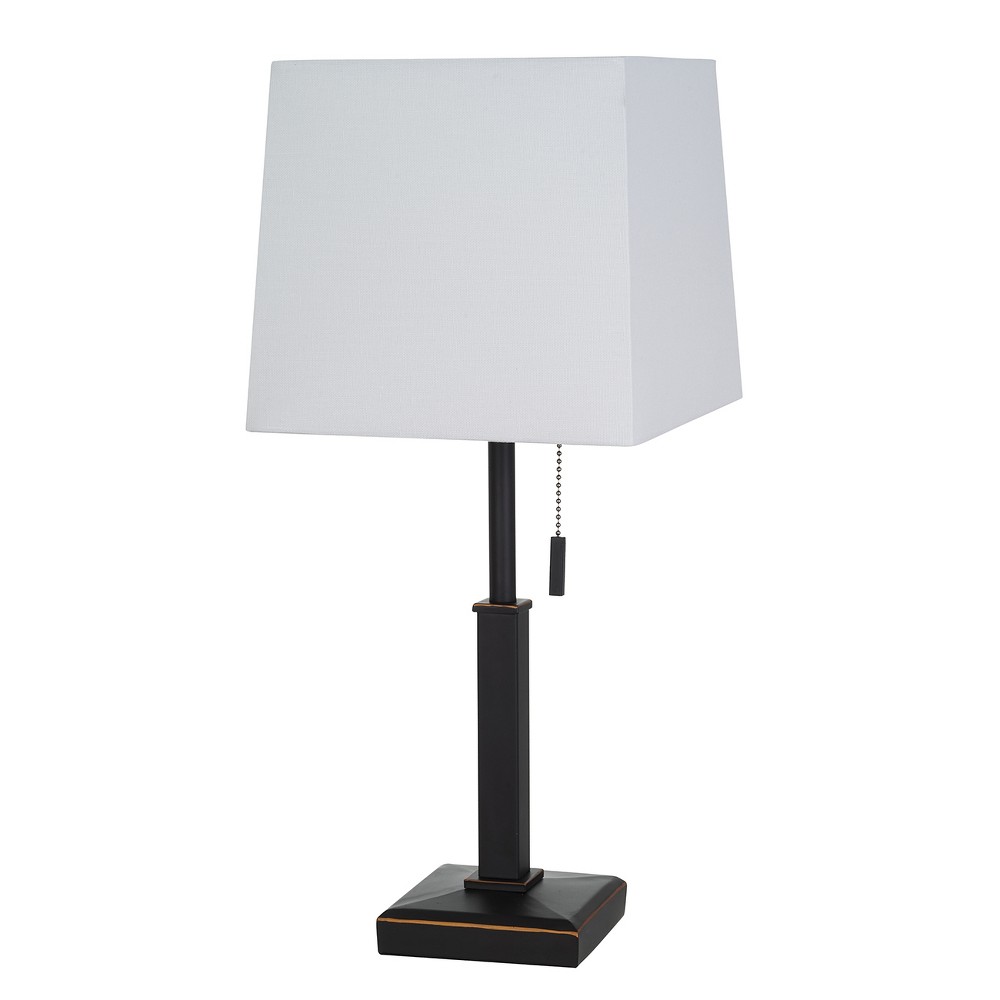 Square Stick with Outlet Table Lamps Bronze (Includes LED Light Bulb) - Threshold™