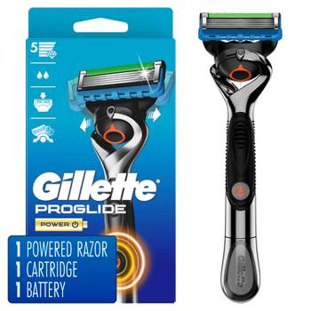 Gillette ProGlide Power Razor for Men - 1 Gillette Power Razor Handle + 1 Blade Refill