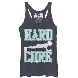 Women's CHIN UP Hard Core Racerback Tank Top - 1 of 3