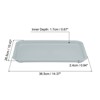 Unique Bargains Restaurant Plastic Reusable Rectangle Multi-Purpose Serving Tray 1 Pc - 2 of 3