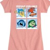 Girls' - Inside Out 2 - Festive Feelings Grid Fitted Short Sleeve Graphic T-Shirt - 2 of 4