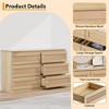 6-Drawer Rattan-Style Storage Cabinet MDF+PB - Stylish, Durable, Spacious, Functional, Elegant - 3 of 4