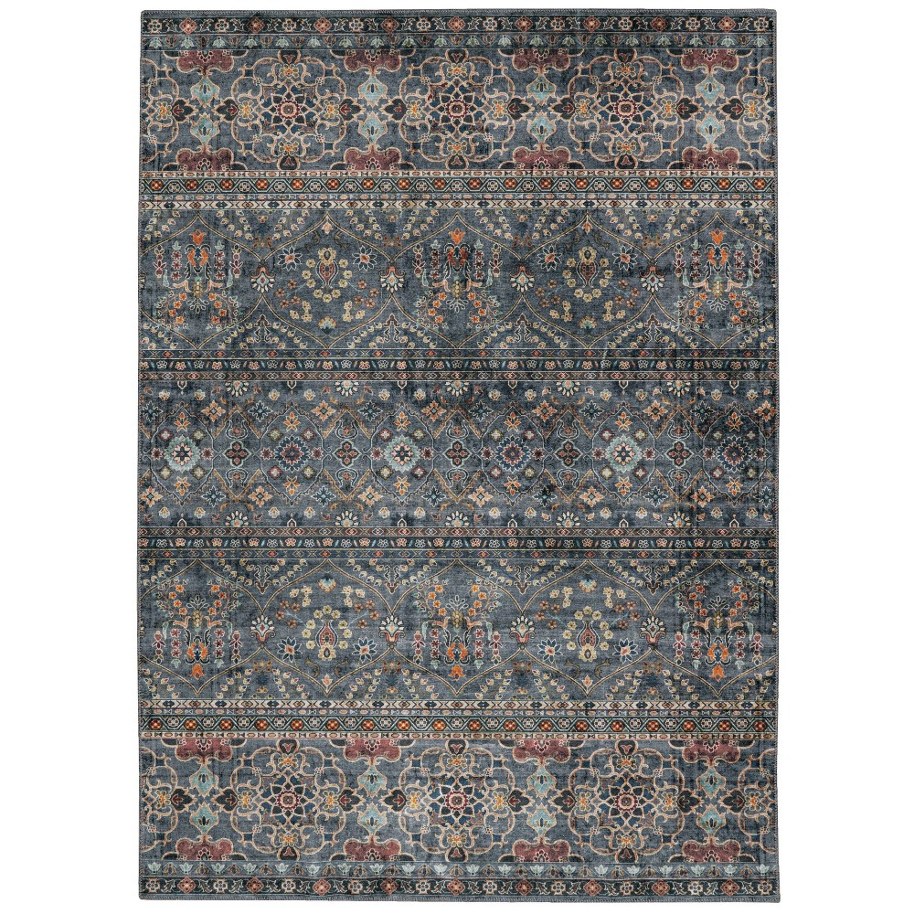 Washable Grant Rug Teal/Ivory