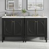 KWPZQEB 30" Bathroom Vanity with Ceramic Sink, Farmhouse Bathroom Storage Cabinet with 2 Doors & Adjustable Shelf, Standing Wood Cabinet - 2 of 4