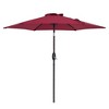 Sonkuki 7.5 ft Patio Market Crank and Tilt Umbrellas,  UV-Resistant Canopy - 2 of 4