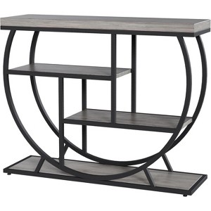 39 in Modern Console Table for Entryway, 4 Tier Hallway Table with Storage - 1 of 4