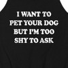 Men's - Instant Message - I Want To Pet Your Dog Graphic Tank Top - 2 of 4