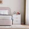Bedside Table Nightstand with Bedside Storage, Bedroom Side Table and Organizer, Functional and Fluted Nightstand - 2 of 4