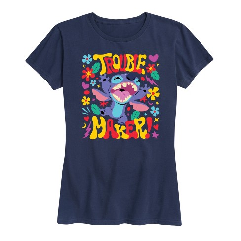 Women's - Lilo and Stitch - Trouble Maker Stitch Short Sleeve Graphic T-Shirt - image 1 of 4