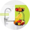 Itopfox Iron 2-Tier Countertop Fruit and Vegetable Basket with Banana Hanger, Black, 64 oz - Stylish Kitchen Storage Solution - 2 of 4