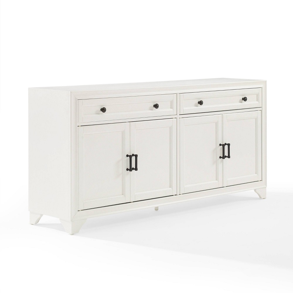 Photos - Storage Сabinet Crosley Tara Sideboard Distressed White  