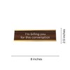 LEMONSODA Nameplate Style Desk Sign (I'M BILLING YOU) - Brown and Gold - 4 of 4