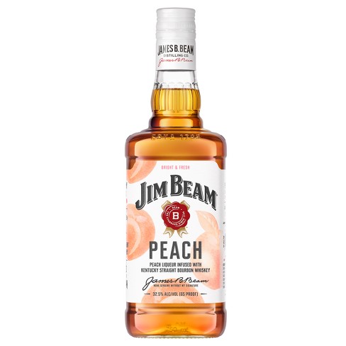 Jim Beam 750ml Bourbon Whiskey Bottle - : Target Peach