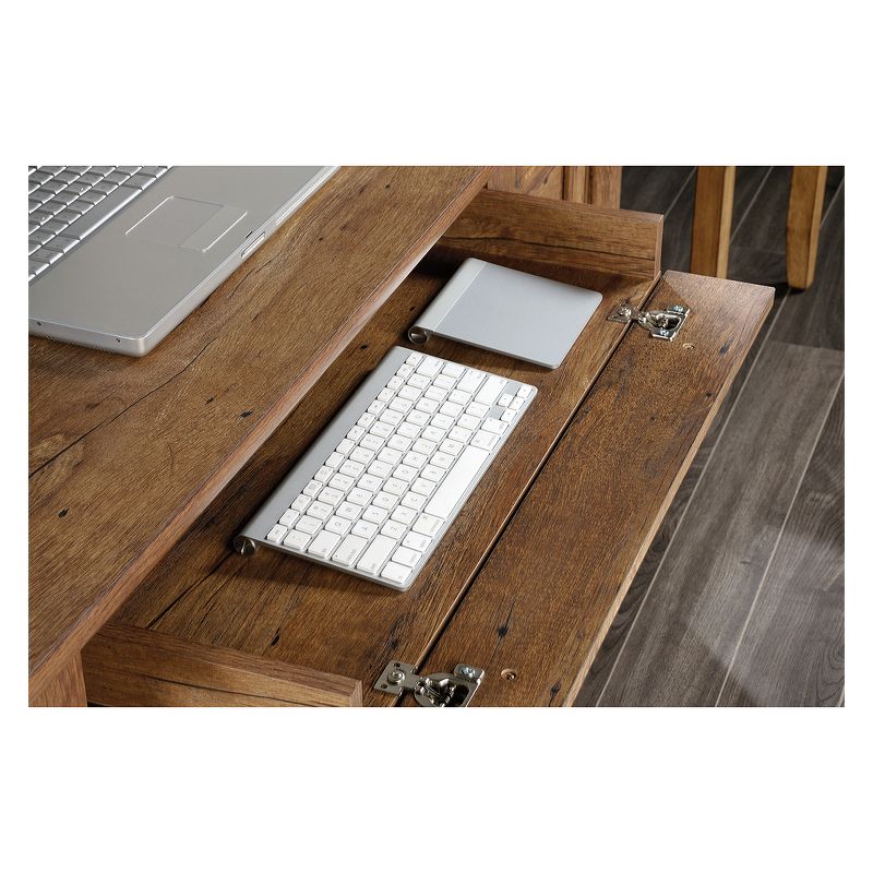 Palladia Computer Desk Vintage Oak Finish - Sauder: Executive Style, Keyboard Shelf, Hanging File Storage, Laminated Surface, 5 of 8