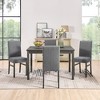 5 Pieces Dining Table & Chairs Set, 48" Kitchen Table and 4 Chairs, Dining Room Table with MDF Board & Metal Frame, Perfect for Small Space - 3 of 4
