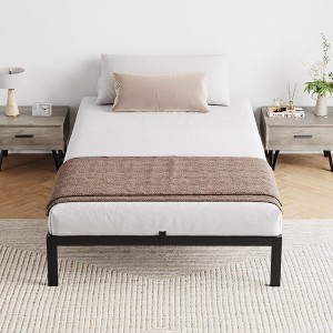 Twin Bed Frame, 6 Inch Heavy Duty Metal Twin Size Platform Bed Frame with Steel Slat Support - 1 of 4