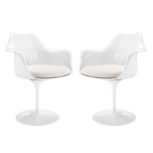 Lippa Dining Armchair Set Of 2 White - Modway : Target