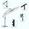 Sonkuki 10 Ft Patio Offset LED Umbrella Outdoor Hanging Umbrellas w/Solar Lights - 3 of 4