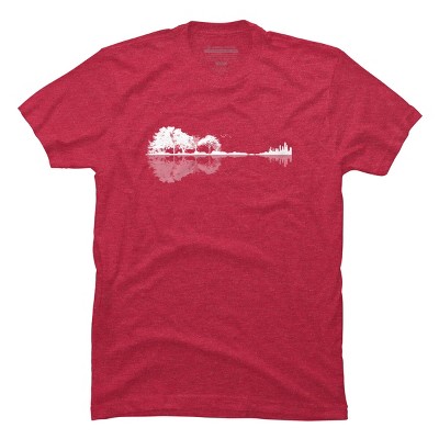 Men's Design By Humans Nature Guitar By Maryedenoa T-Shirt