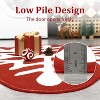 TackView Christmas Round Rugs, Washable Rug for Living Room Snowflake Cilcle Kids Rug Non Slip Bedroom Rugs for Office Nursery - 4 of 4
