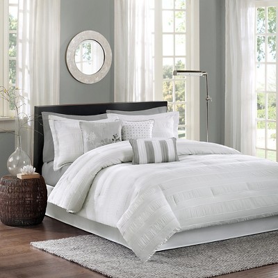 White Queen Microfiber 7-Piece Comforter Set