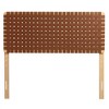 Modway Sparta Weave Full Headboard – Vegan Leather Upholstery with Intricate Woven Texture, Minimalist Bedroom Accent - 3 of 4