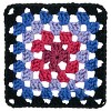 Red Heart All in One Granny Square Yarn 24 Pack-Black -Hyper Violet - 3 of 4