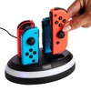 Insten 4-in-1 Charger for Nintendo Switch & OLED Model Joycon Controller, Joy Con Docking Station RGB Charging Dock Accessories - 4 of 4