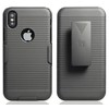 Nakedcellphone Case and Belt Clip Holster for iPhone X - Black - 2 of 4