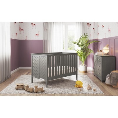 Child Craft Atwood Crib and Dresser Nursery Set, 2-Piece, Includes 3-in-1 Convertible Crib and 3-Drawer Dresser