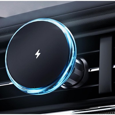 thumbnail image 2 of Quantum Direct MagSafe Wireless Car Charger Mount For IPhone 12-15 Series - White, Vent Mount 2 of 5