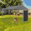 Erommy 6'x6' Outdoor Dog Kennel with Secure Lock, Outside Dog Kennels with UV & Waterproof Cover for Backyard - 3 of 4