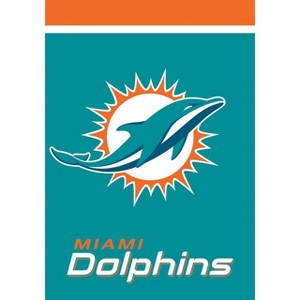 Briarwood Lane Miami Dolphins Garden Flag NFL Licensed 18" x 12.5" - 1 of 4