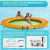 AMERLIFE Inflatable Water Hammock Float with Soft Ladder, Cup Holders and Mesh Bed - 2 of 4
