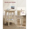 Round Side Table with Lower Shelf, End Table for Small Spaces, Nightstand - 3 of 4