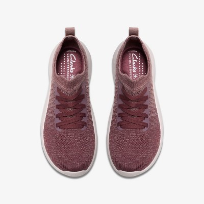 Обувь Clarks Cloudsteppers Womens Solevana Lace Merlot Combination Shoes 8 Wide — фото 6