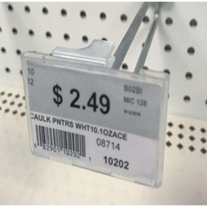 Kinter 109500-ACE Label Holder Scan Hook, Clear - 1 of 1