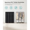 SONGMICS Portable Closet Clothes Wardrobe Organizer with Corver Clothing Rack with 3 Hanging Rods and Shelves Room - 4 of 4