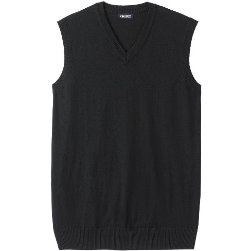 Kingsize Men's Big & Tall Lightweight V-neck Sweater Vest - Tall - Xl ...