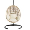 Osparple Indoor Outdoor PE Wicker Swing Egg Chair with Cushion and Base,Outdoor Swings for adults - 2 of 4