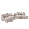 Whisen Modular Sectional Sofa with Movable Storage Ottoman and Console, Wide Seat, 6 Seat U Shaped Couch - 3 of 4