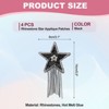 Unique Bargains Star Shape Rhinestone Glitter Iron On Sew Beaded Applique Patches 4 Pcs - 2 of 4